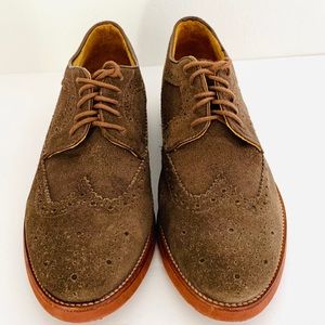 Mercanti Fiorentini Brogue Suede Oxfords Sz 9  GUC